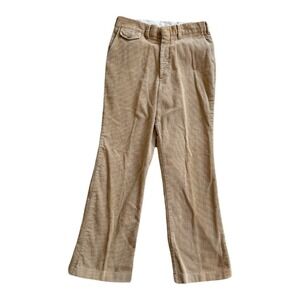 Thomson Vintage Corduroy Pants Mens 31x29 Tan Khaki Wide Wale Retro Trousers